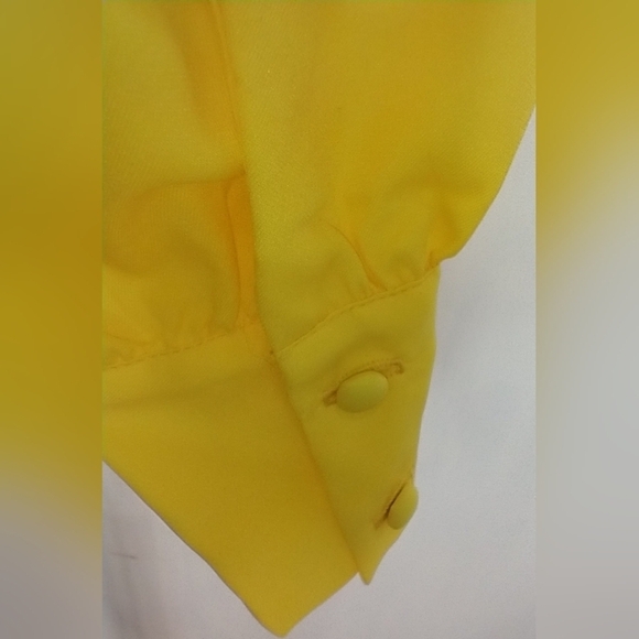 VINTAGE PRIMARY YELLOW BLOUSE - Picture 5 of 7